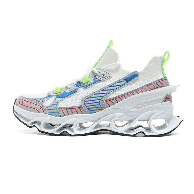 ‘Arctic Nova’ X9X Sneakers in Ghost White/Green