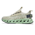'Nebris Wave' X9X Sneakers in Beige/Lime Green