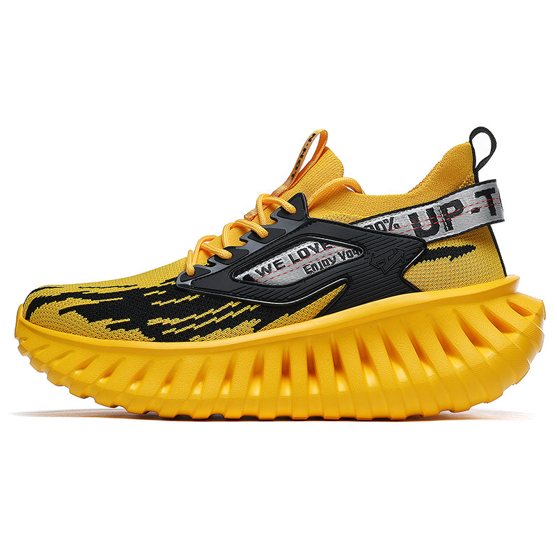 ‘Magnetron Rise’ X9X Sneakers in Ignition Yellow/Black