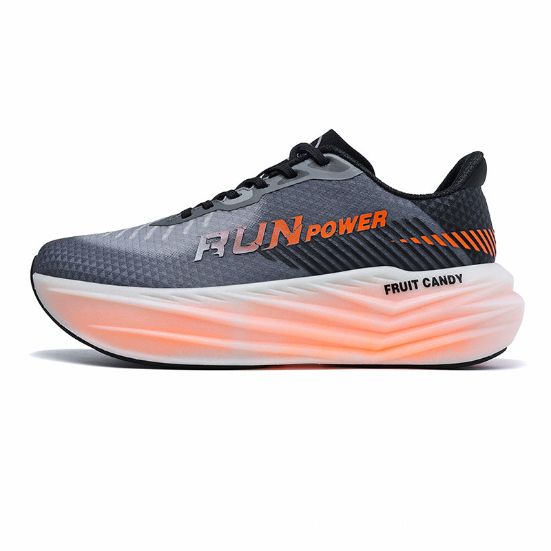 'Synth Flare' X9X Sneakers in Gray/Orange