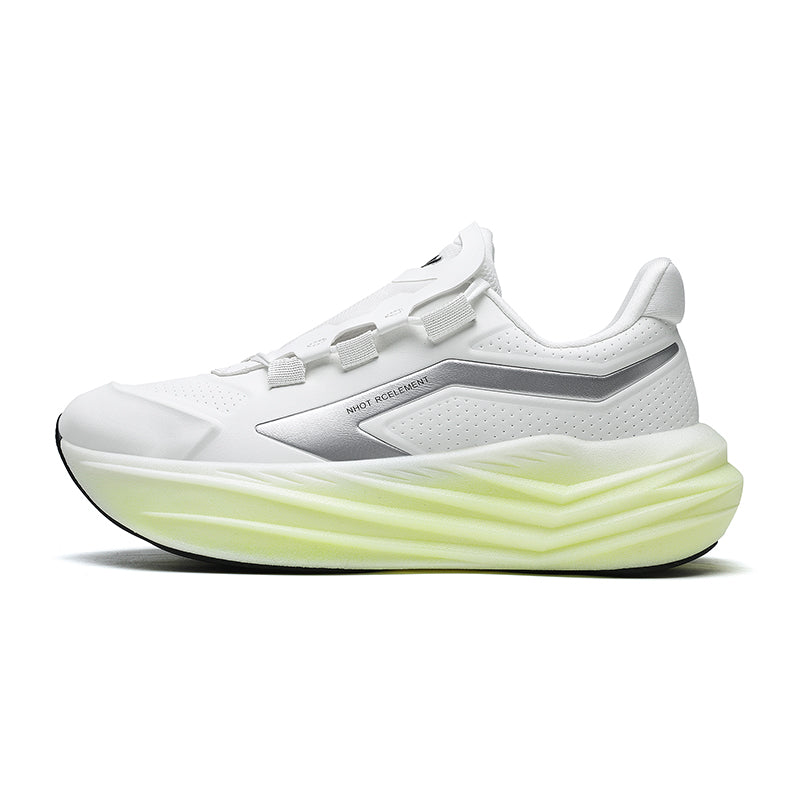 ‘Noctyre Pulsewave’ X9X Sneakers in White / Lime Green