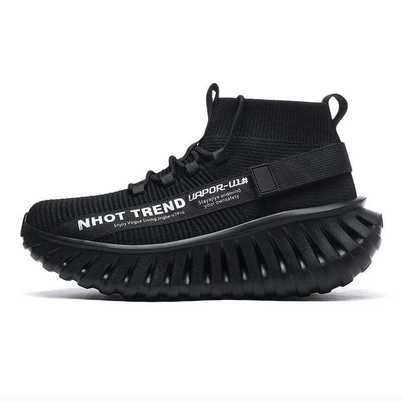 ‘Plasma Vein’ X9X Sneakers in Midnight Black