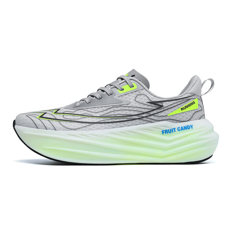 ‘Vortex Spire’ X9X Sneakers in Misty Gray/Lime Green