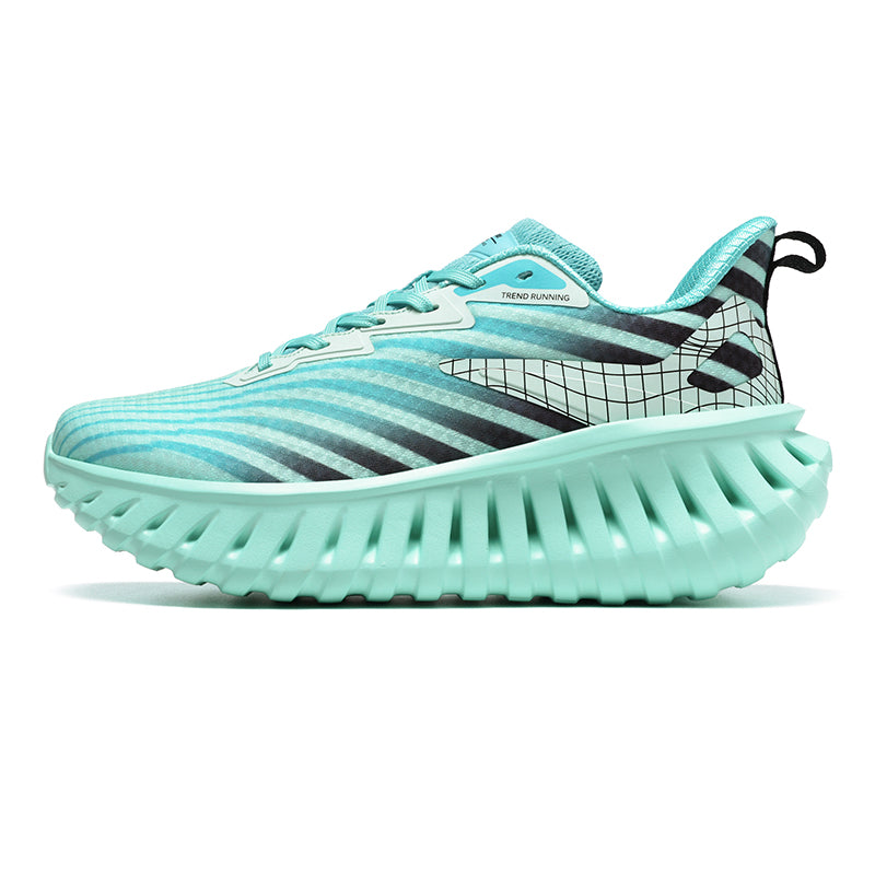 ‘Flux Armor’ X9X Sneakers in Aqua Blue/Gray