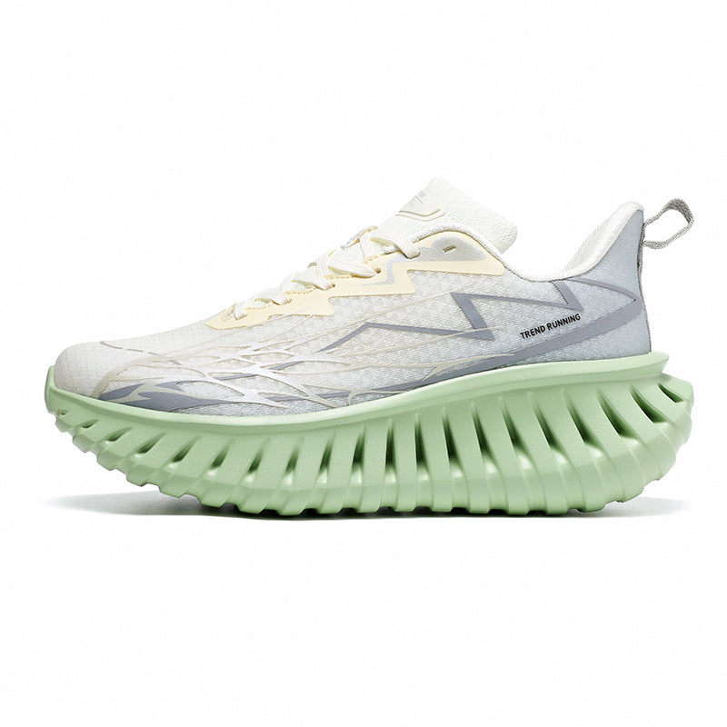 ‘Lume Strike’ X9X Sneakers in Gray/Pearl Green