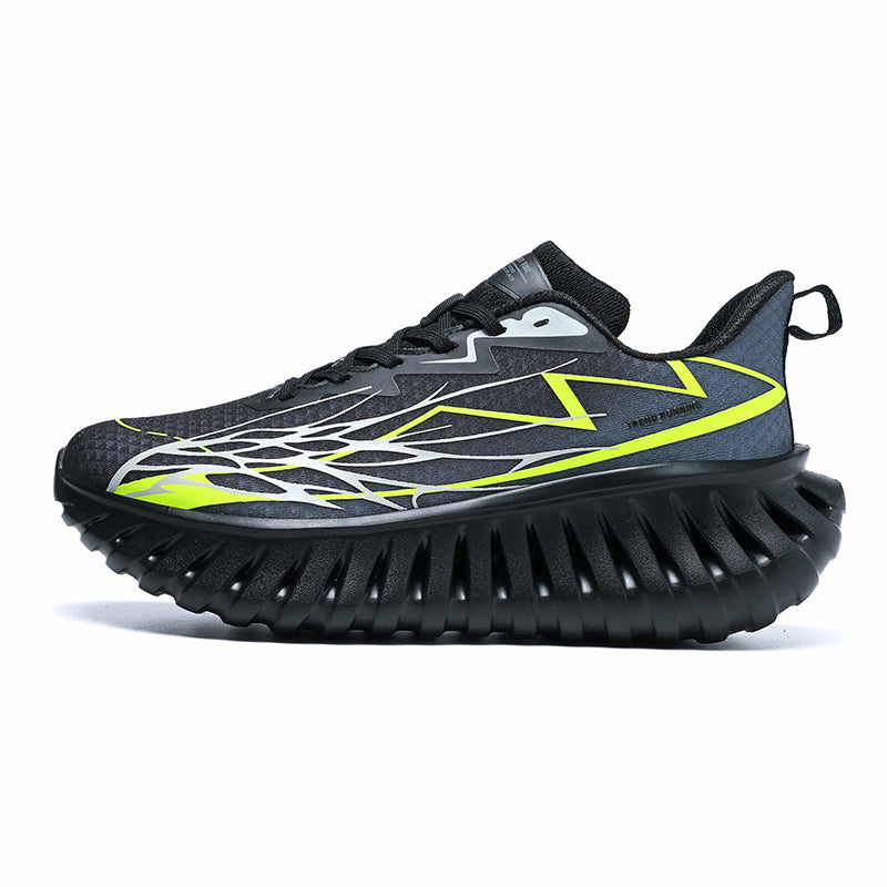 ‘Lume Strike’ X9X Sneakers in Black/Neon Green