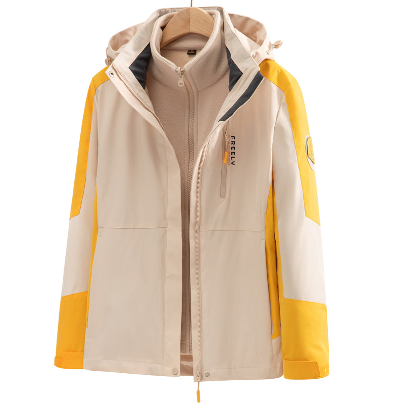 MLB 2299 Outdoor Jacket in Beige/Yellow