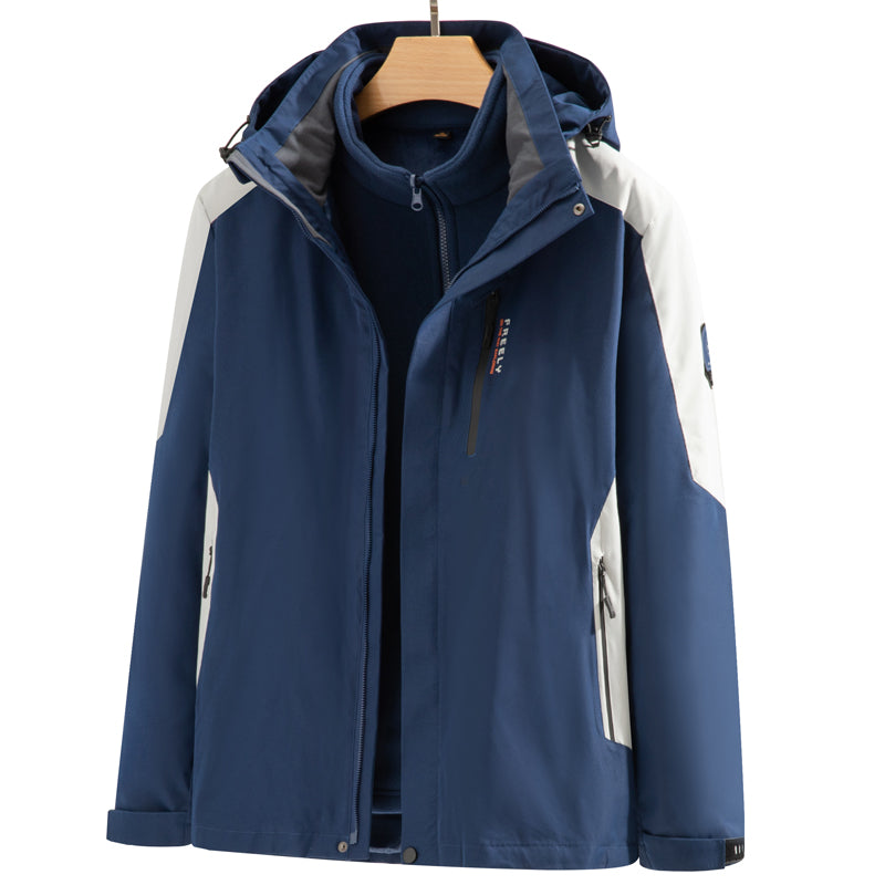 MLB 2299 Outdoor Jacket in Navy Blue/White