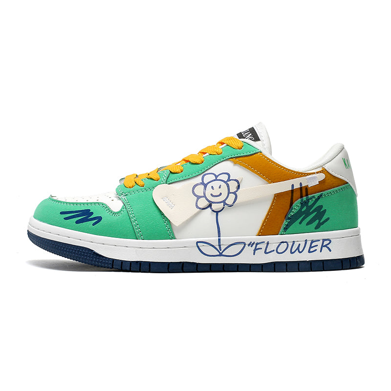 ‘Dynamo Dash’ X9X Sneakers in Green/White