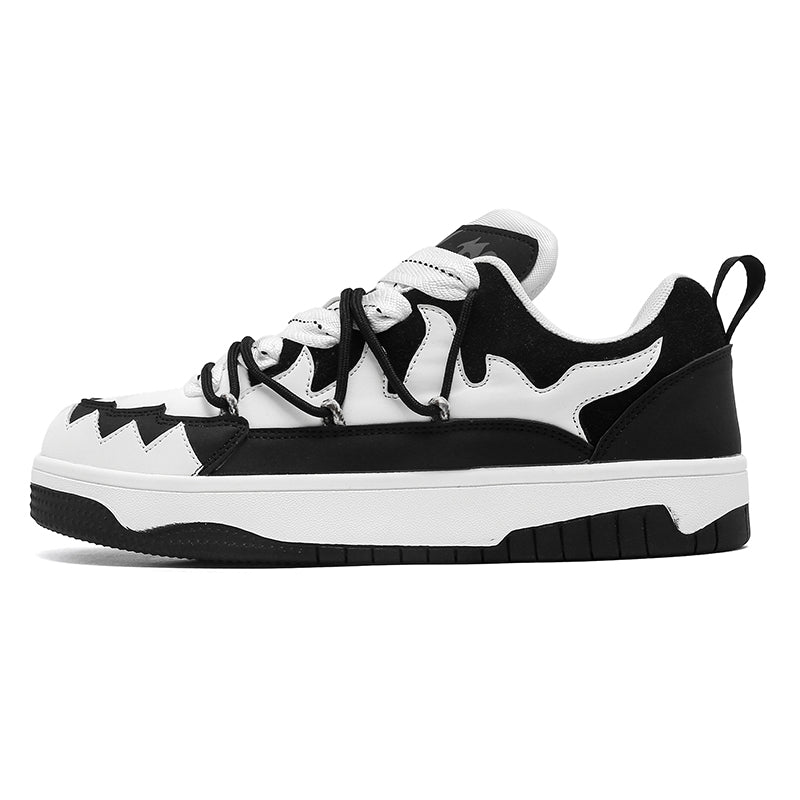 EMBERLY Chunky Sneakers in White/Black