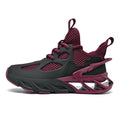 ‘Quantum Manor’ X9X Sneakers in Black/Burgundy