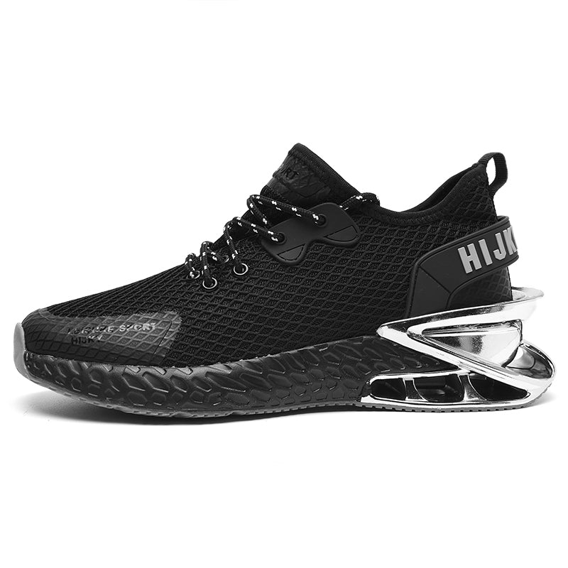 'Sonic Sprint' X9X Sneakers in Carbon Black/Silver