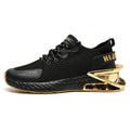 'Sonic Sprint' X9X Sneakers in Carbon Black/Gold