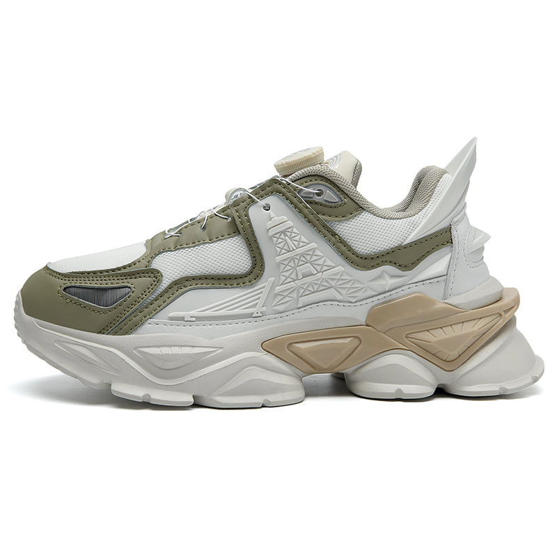 ARMAGEDDON 'Holy Grail' X9X Sneakers in Army Green/White/Tan