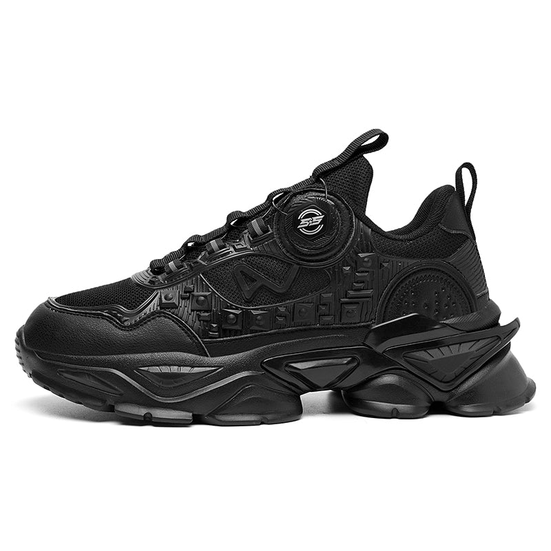 'Armageddon Blaze' X9X Sneakers in Carbon Black