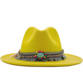 ERIN Fedora Hat in Yellow
