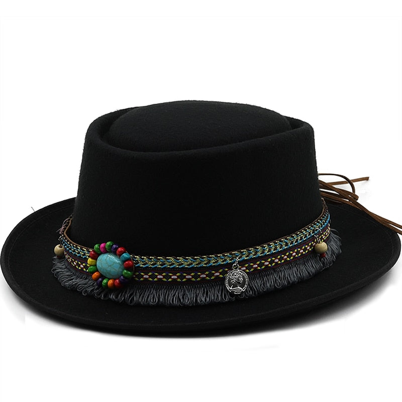 IRINA Fedora Hat in Black
