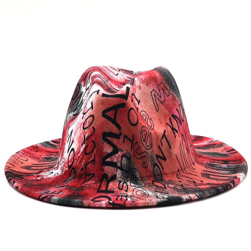VIVIANA Fedora Hat in Red