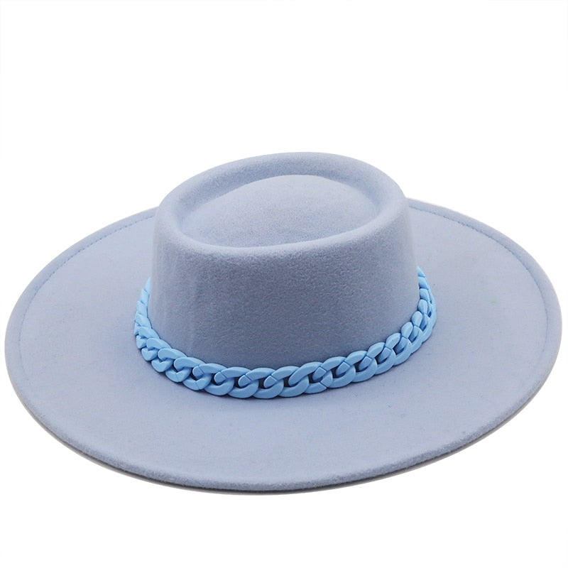 REENA Fedora Hat in Sky blue