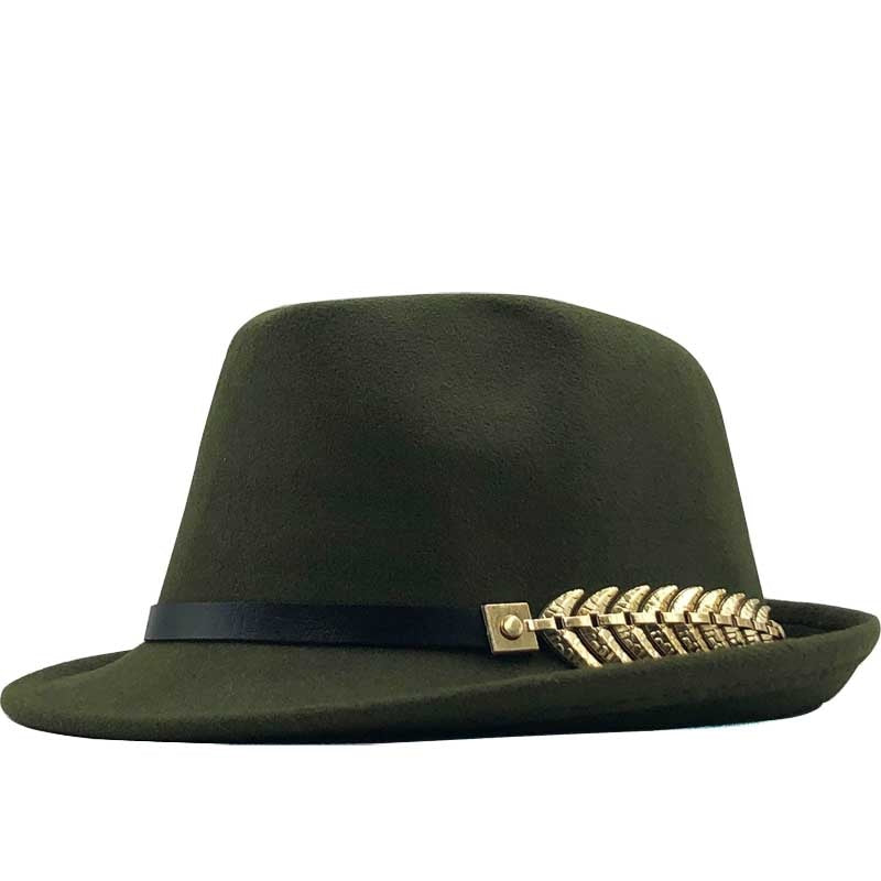 WILLIAM Men's Felt Trilby Hat in Green