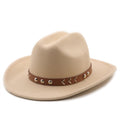 MAGNUS Men's Felt Cowboy Hat in Beige