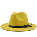ARTHUR Men's Felt Fedora Hat in Yellow