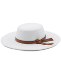 ELENAL Boater Hat in White