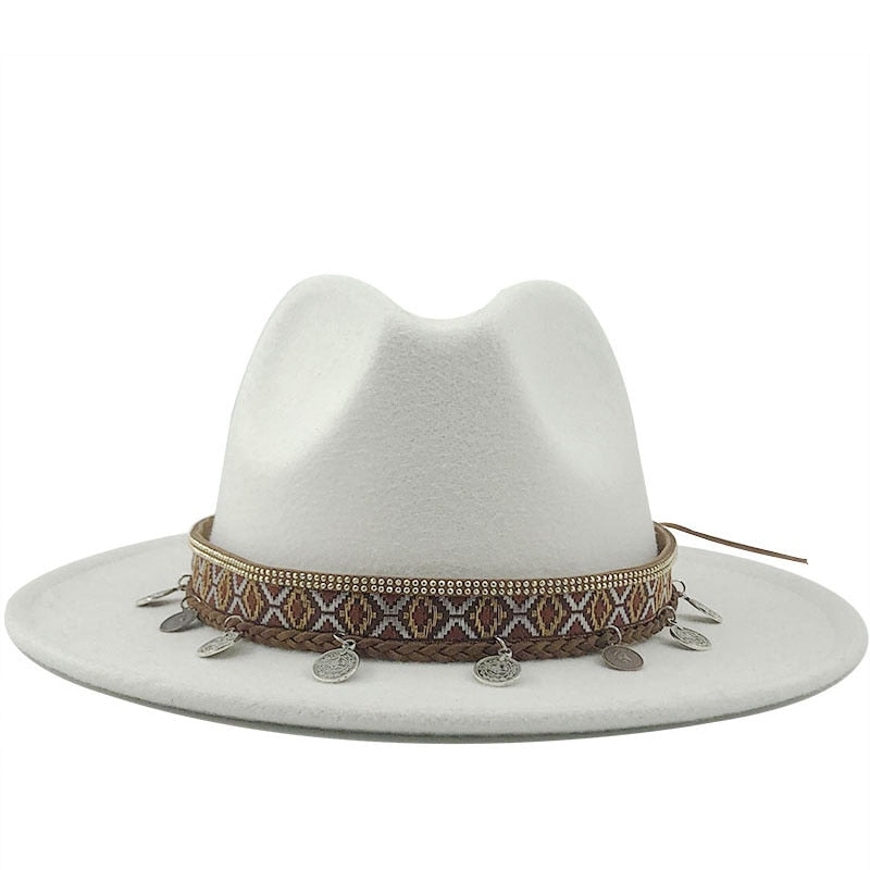 MAEVELY Fedora Hat in White