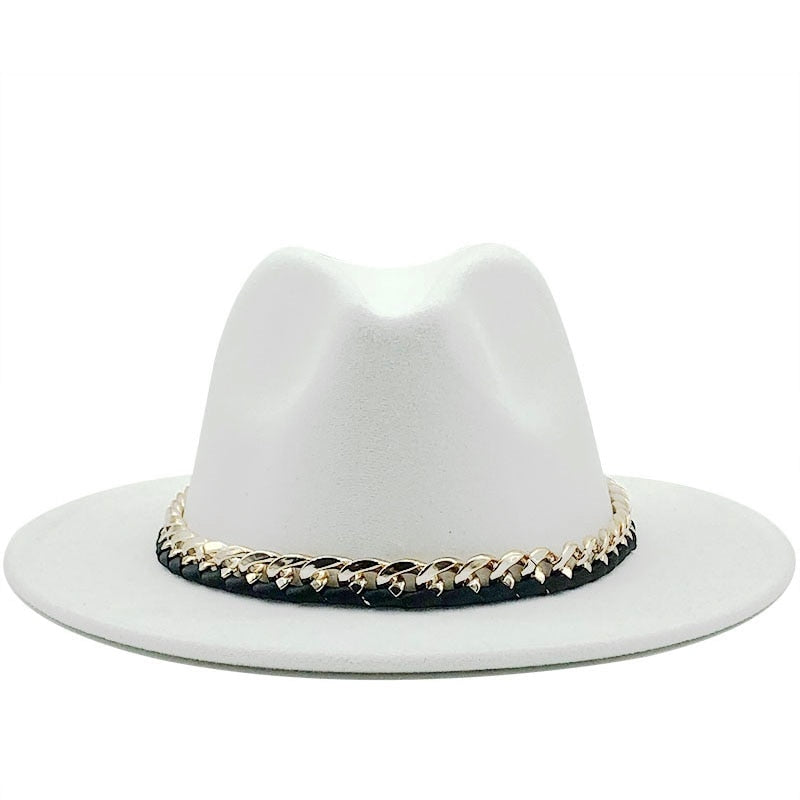 ARIELLA Fedora Hat in White