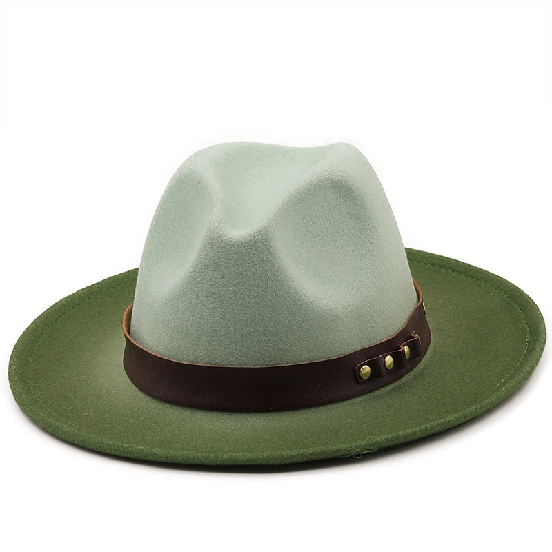 ELSHA Fedora Hat in Mint Green