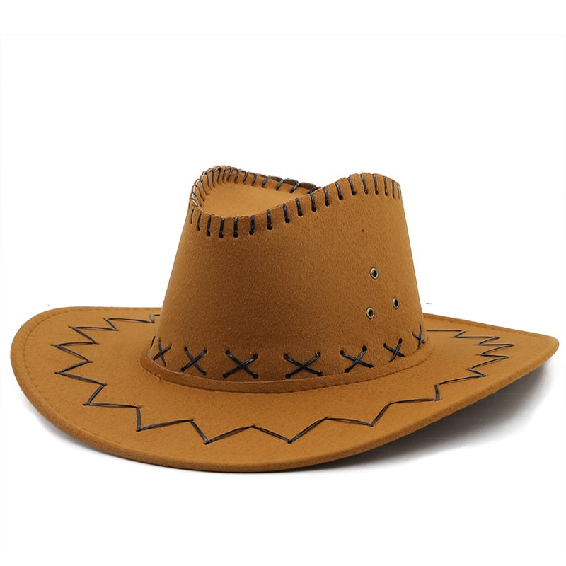 OLAF Men's Felt Cowboy Hat in Khaki