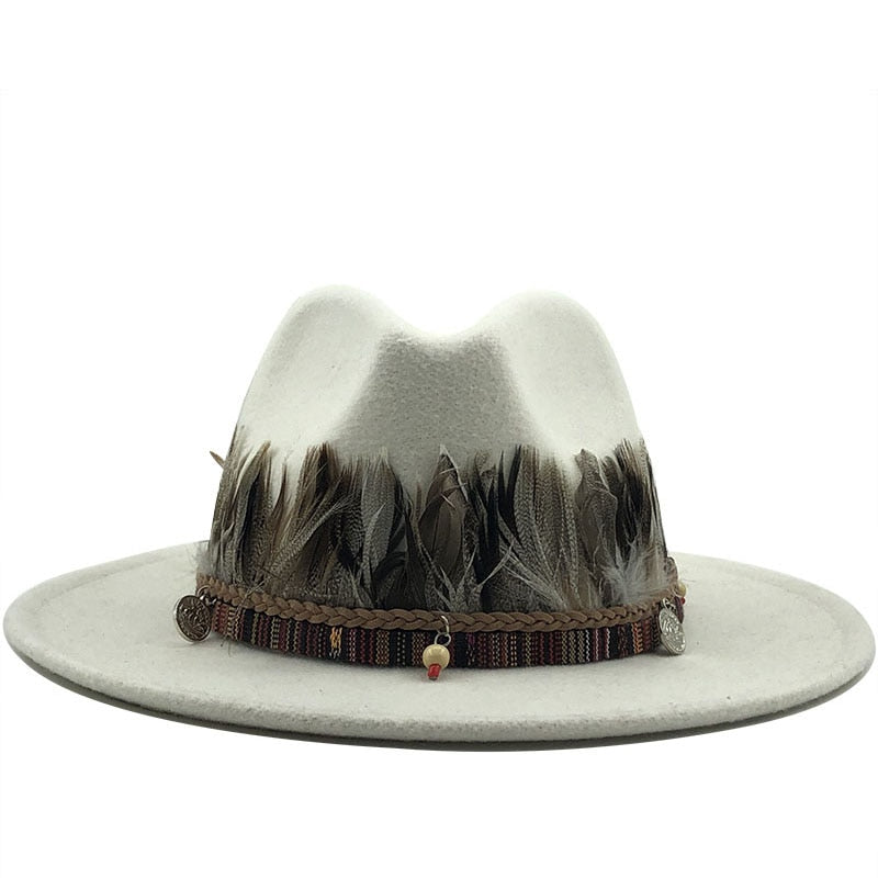 RUBY Fedora Hat in White