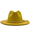 KELSEY Fedora Hat in Yellow