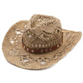 GUTHRUM Men's Straw Cowboy Hat