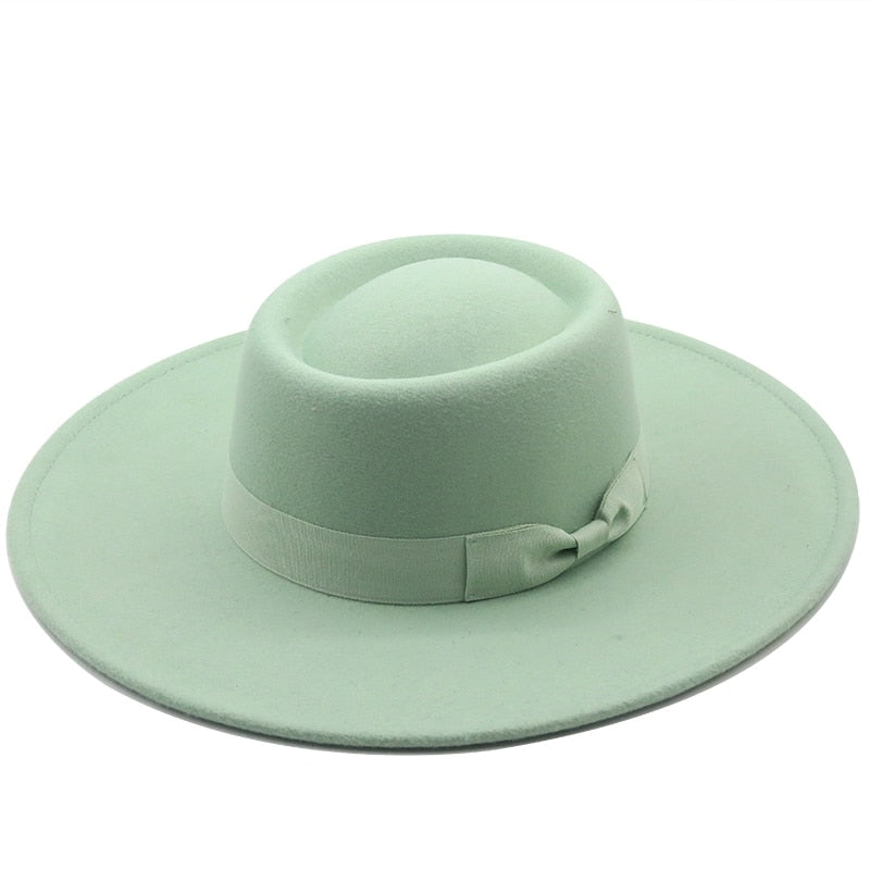 MARTINA Fedora Hat in Mint Green