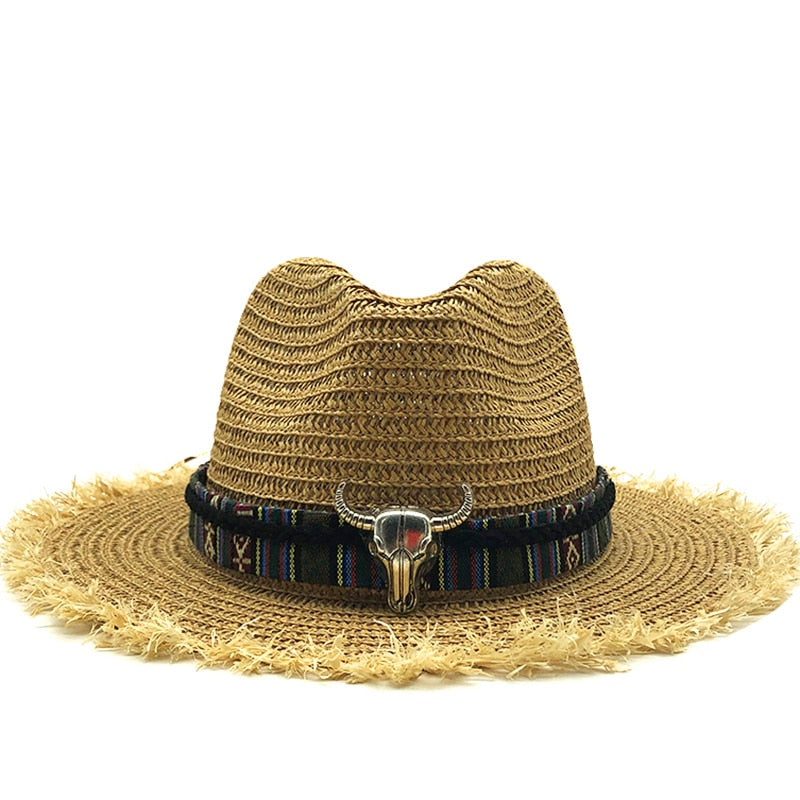 ENCIAH Fedora Hat in Khaki