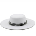 BRIELLA Boater Hat in White