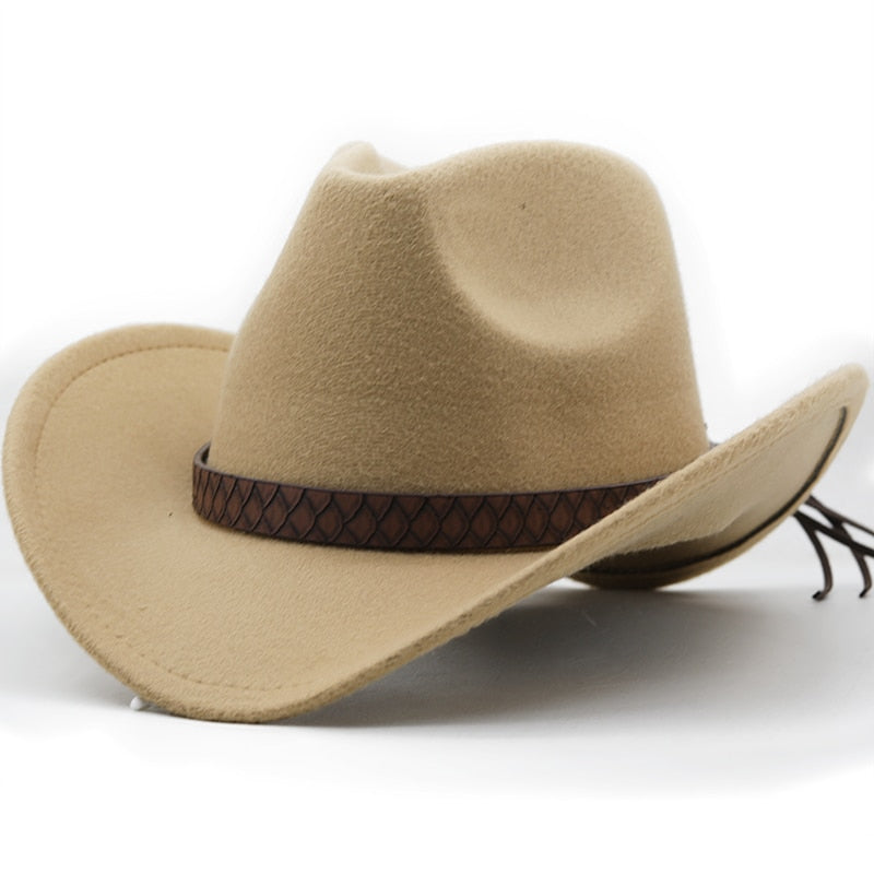 NIALL Men's Felt Cowboy Hat in Tan