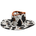 ZUZU Fedora Hat in White/Black/Orange