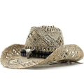 ARNULF Men's Straw Cowboy Hat