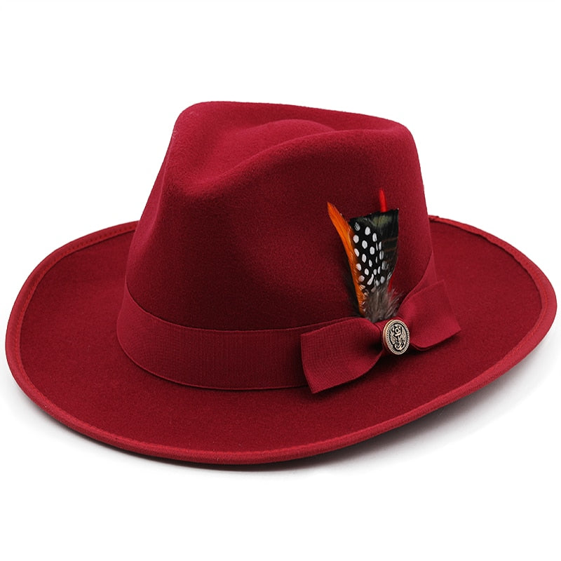 RIVA Fedora Hat in Red