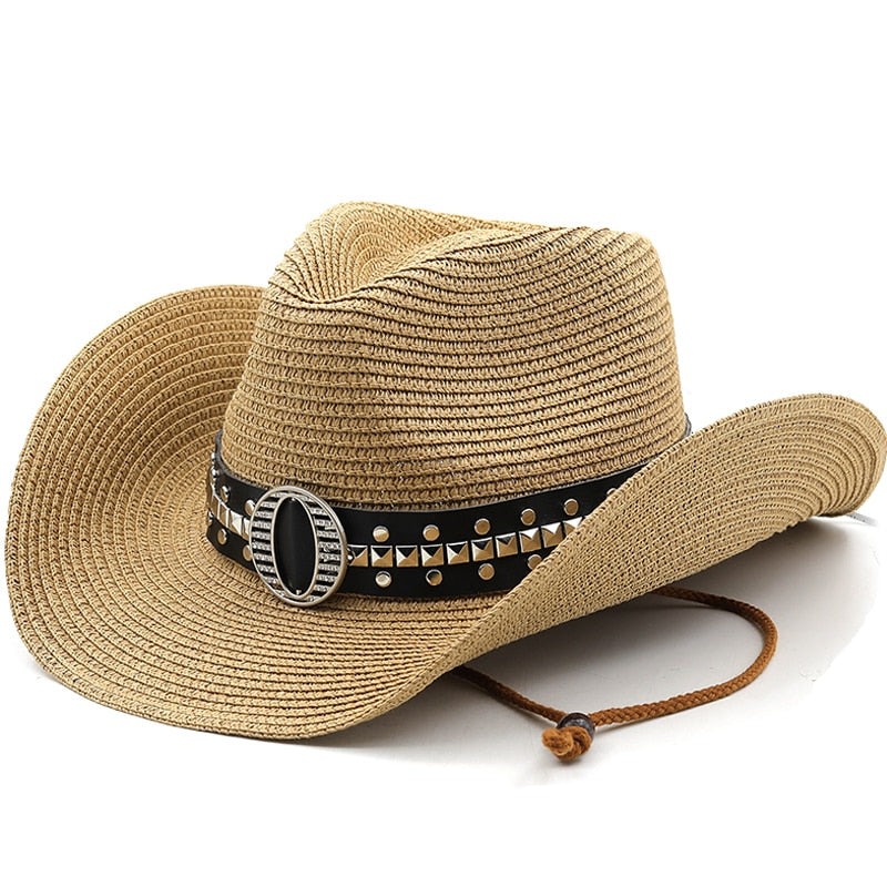 TANCRED Men's Straw Cowboy Hat in Khaki