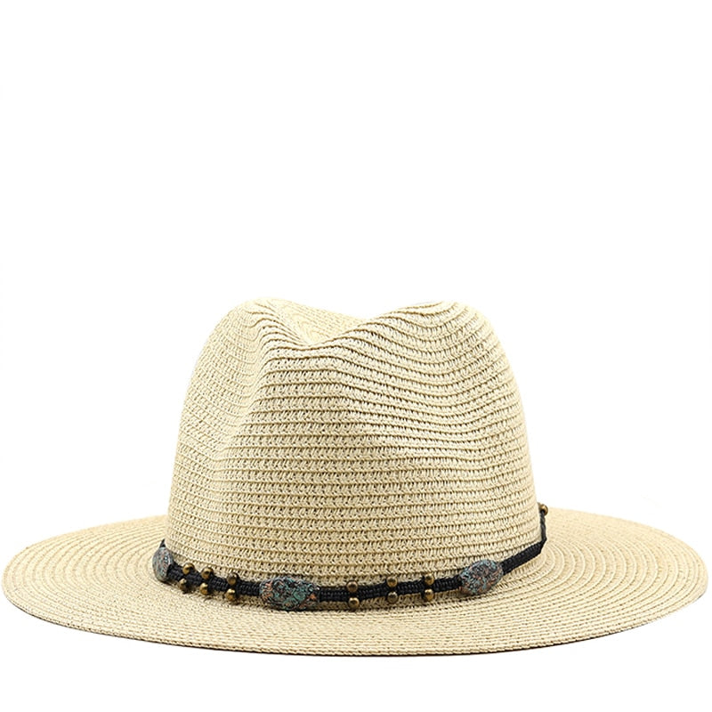 AIENA Fedora Hat in Beige