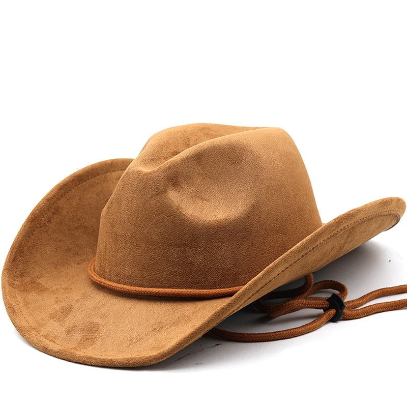 EGBERT Men's Faux Suede Cowboy Hat