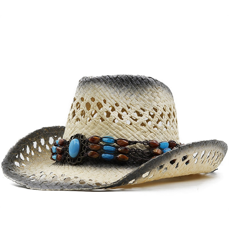 TULA Cowboy Hat in Beige/Black