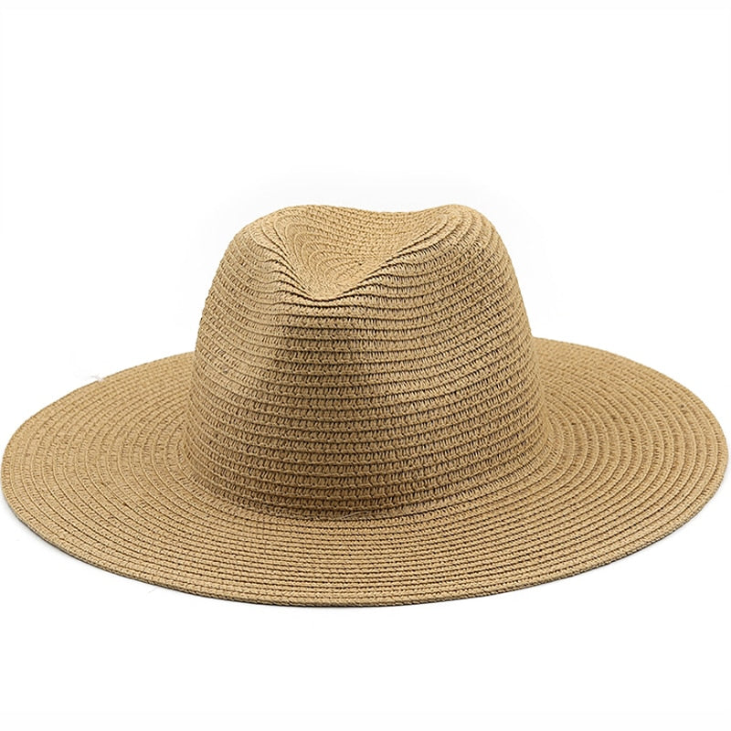 PRIAM Men's Straw Panama Hat in Khaki