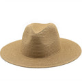 PRIAM Men's Straw Panama Hat in Khaki