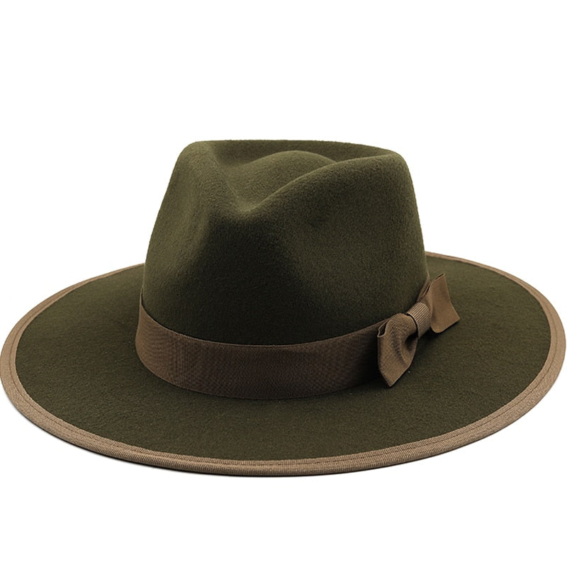EZLYN Fedora Hat in Green