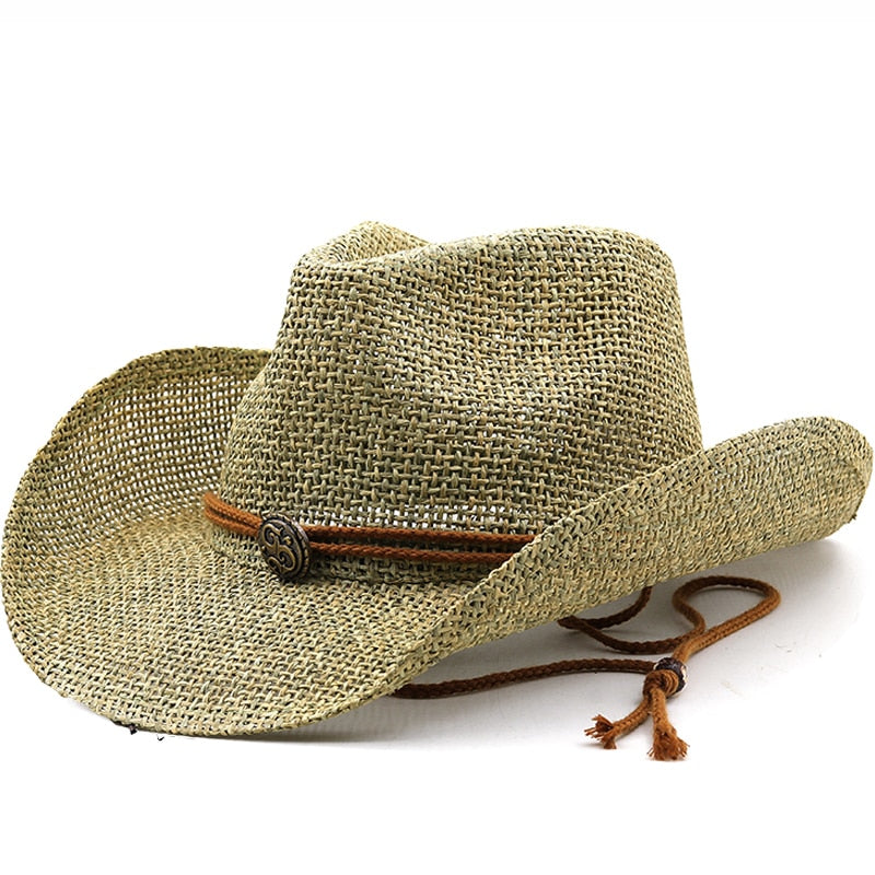 KENNETH Men's Straw Cowboy Hat