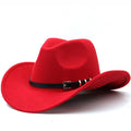 HARALD Men's Straw Cowboy Hat in Red